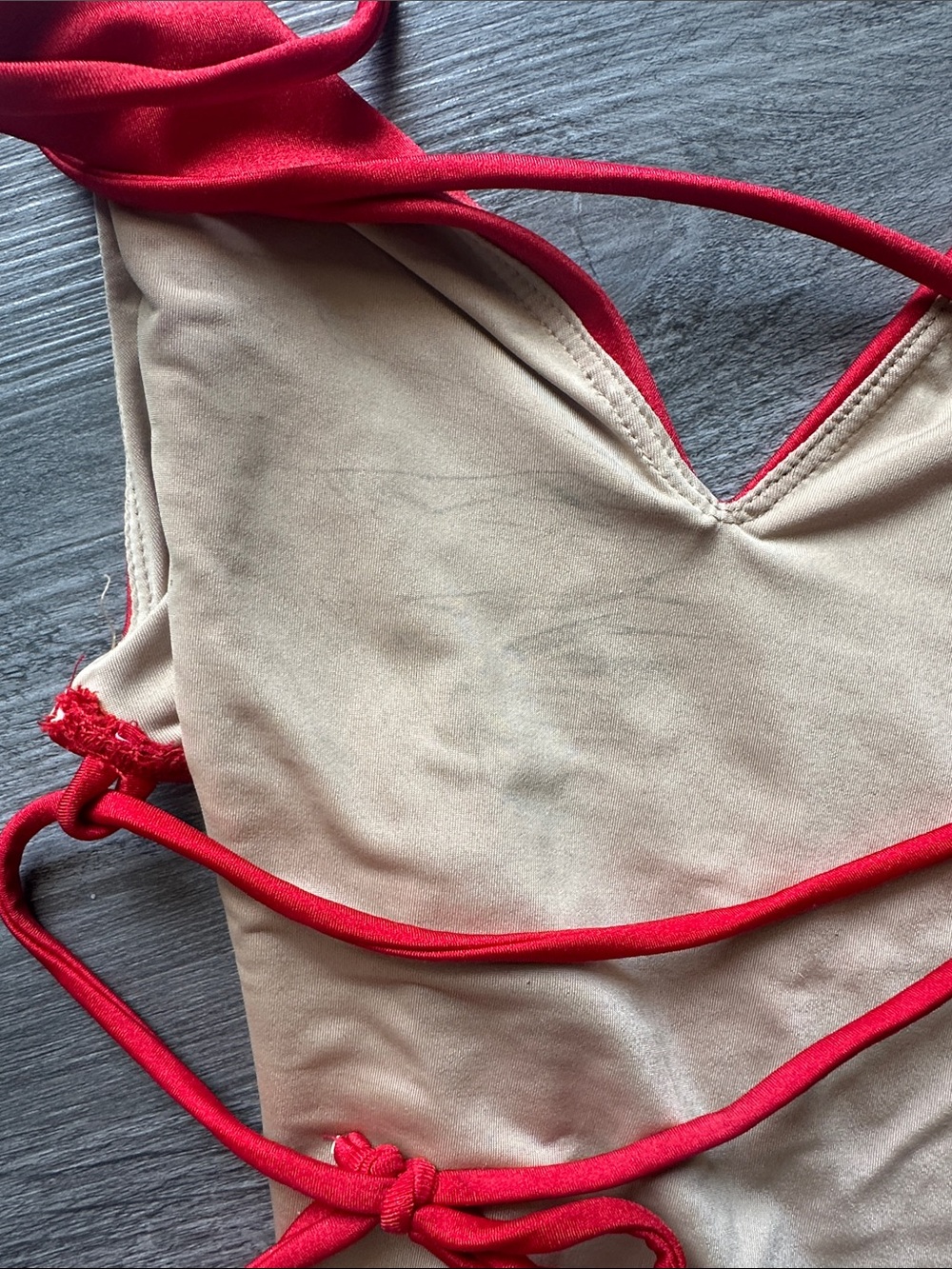 Los Angeles Apparel Red One-Piece Size Medium - Picture 4 of 4